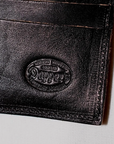 Dapper's (ダッパーズ)　ダブルフラップウォレット　1794　"Horsehide Double Flap Wallet"　ブラック (ブラウンベース)