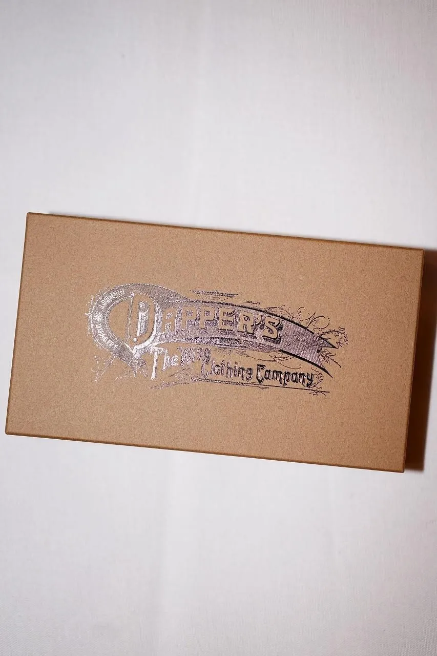 Dapper's (ダッパーズ)　ダブルフラップウォレット　1794　"Horsehide Double Flap Wallet"　ブラック (ブラウンベース)