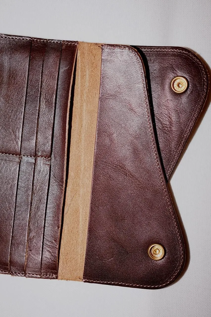 Dapper's (ダッパーズ)　ダブルフラップウォレット　1794　"Horsehide Double Flap Wallet"　ブラウン