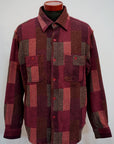 SUGAR CANE (シュガーケーン)　ワークシャツ　SC29590　"Add Human Labor　RANDOM PATCHWORK WORK SHIRT"　レッド
