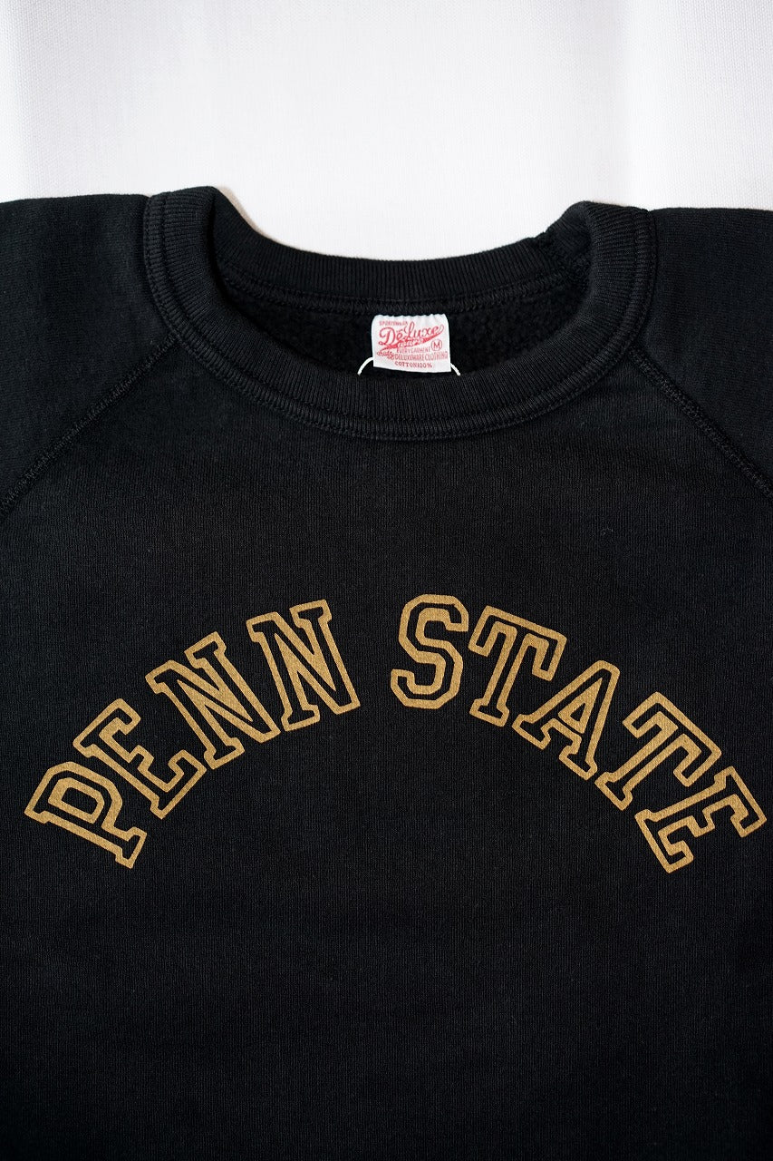 DELUXEWARE (デラックスウエア)　スウェット　S204-07　"PENN STATE"　ブラック