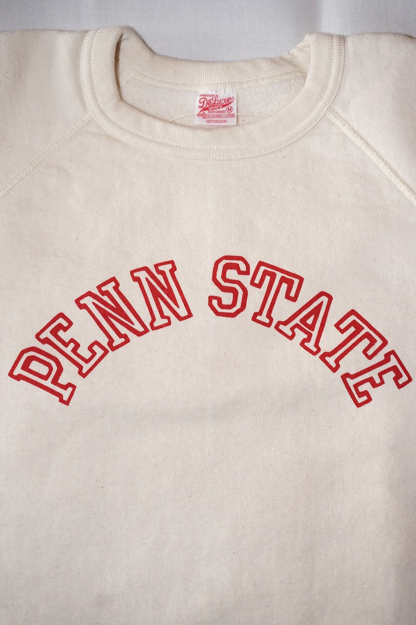 DELUXEWARE (デラックスウエア)　スウェット　S204-07　"PENN STATE"　ナチュラル