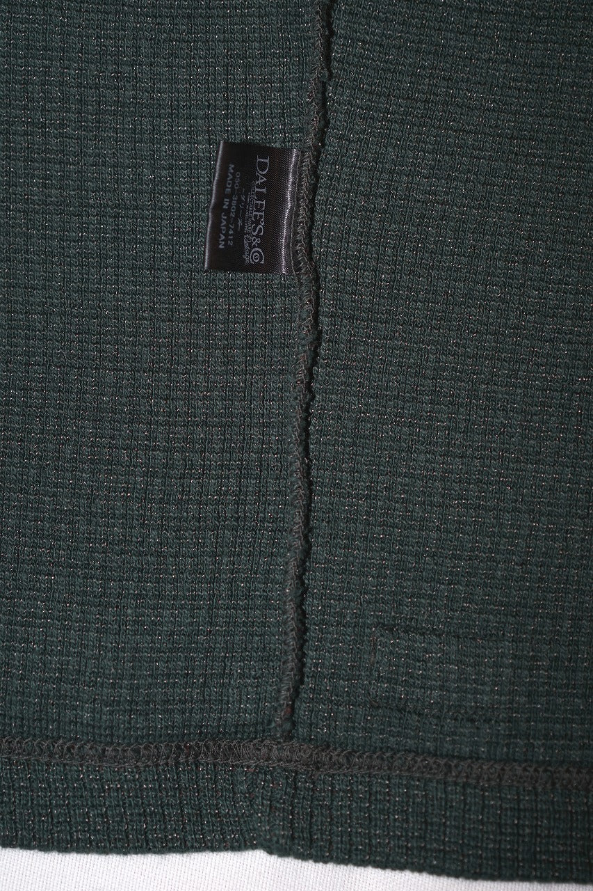 DALEE'S (ダリーズ)　コットンニット　"Antique Singer (アンティークシンガー)"　...20S SINGER KNIT　グリーン