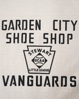 WARE HOUSE (ウエアハウス)　7分袖ベースボールTシャツ　4800　"GARDEN CITY"　クリーム×ボルドー