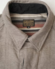 DELUXE WARE (デラックスウエア)　ネルシャツ　7649C　"40S NATIVE BORDER"　グレー