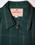 SUGAR CANE (シュガーケーン)　レーヨンコットン・スポーツジャケット　SC15842　"RAYON COTTON GABARDINE CHECK SPORTS JACKET"　グリーン