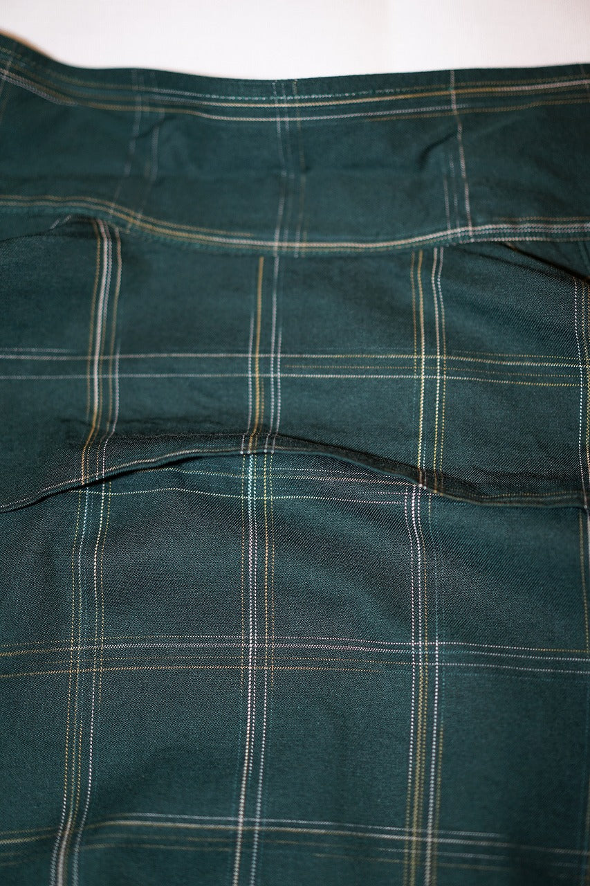 SUGAR CANE (シュガーケーン)　レーヨンコットン・スポーツジャケット　SC15842　"RAYON COTTON GABARDINE CHECK SPORTS JACKET"　グリーン