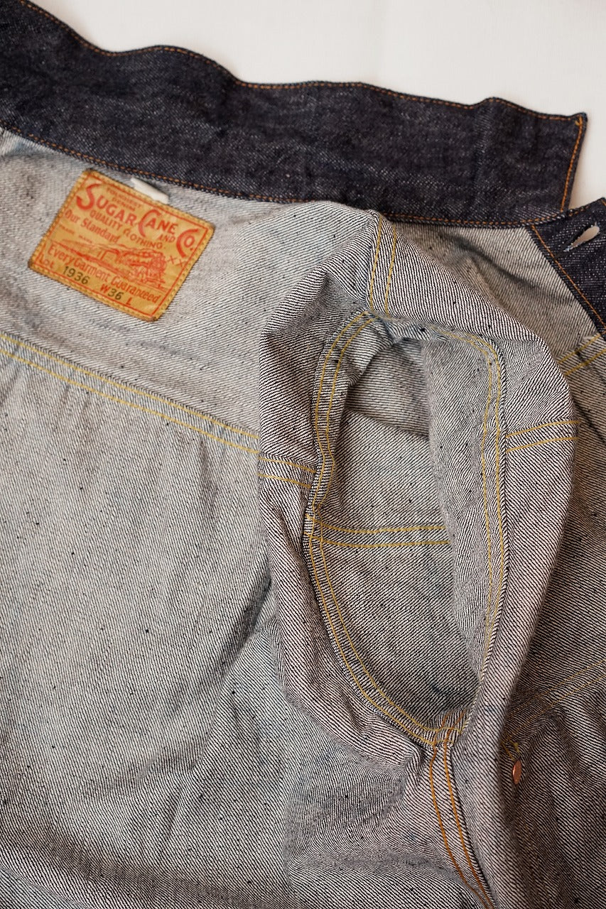 SUGAR CANE (シュガーケーン)　ジージャン　SC11936　"13oz. DENIM BLOUSE 1936 MODEL"　インディゴ・ワンウォッシュ