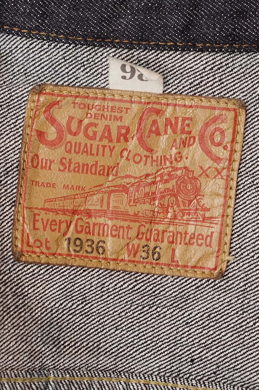 SUGAR CANE (シュガーケーン)　ジージャン　SC11936　"13oz. DENIM BLOUSE 1936 MODEL"　インディゴ・ワンウォッシュ