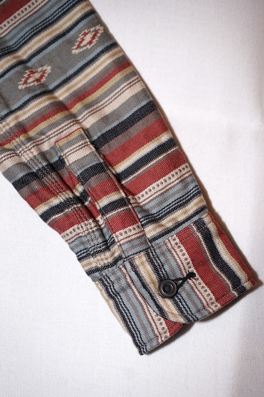 DELUXE WARE (デラックスウエア)　ネルシャツ　7649C　"40S NATIVE BORDER"　レッドボーダー