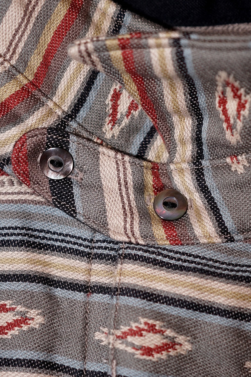 DELUXE WARE (デラックスウエア)　ネルシャツ　7649C　"40S NATIVE BORDER"　レッドボーダー