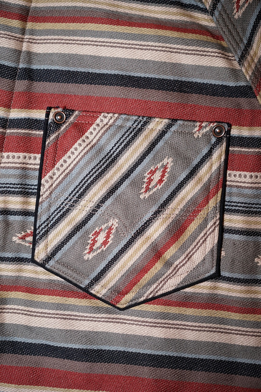 DELUXE WARE (デラックスウエア)　ネルシャツ　7649C　"40S NATIVE BORDER"　レッドボーダー