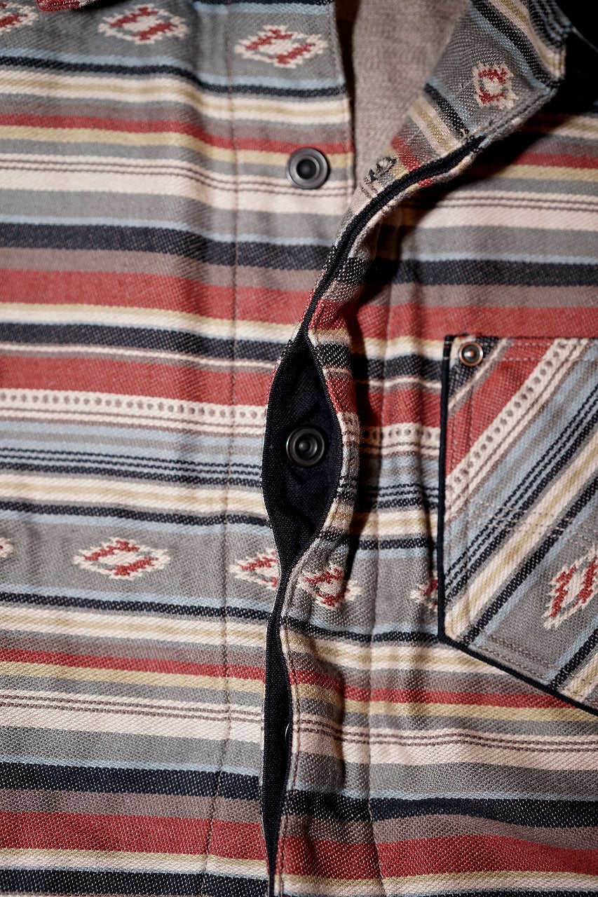 DELUXE WARE (デラックスウエア)　ネルシャツ　7649C　"40S NATIVE BORDER"　レッドボーダー