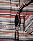 DELUXE WARE (デラックスウエア)　ネルシャツ　7649C　"40S NATIVE BORDER"　レッドボーダー