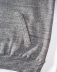 DUBBLE WORKS (ダブルワークス)　吊編み後付けパーカー　86018　"LOOP WHEEL AFTER HOOD SWEATSHIRT"　ヘザーチャコール