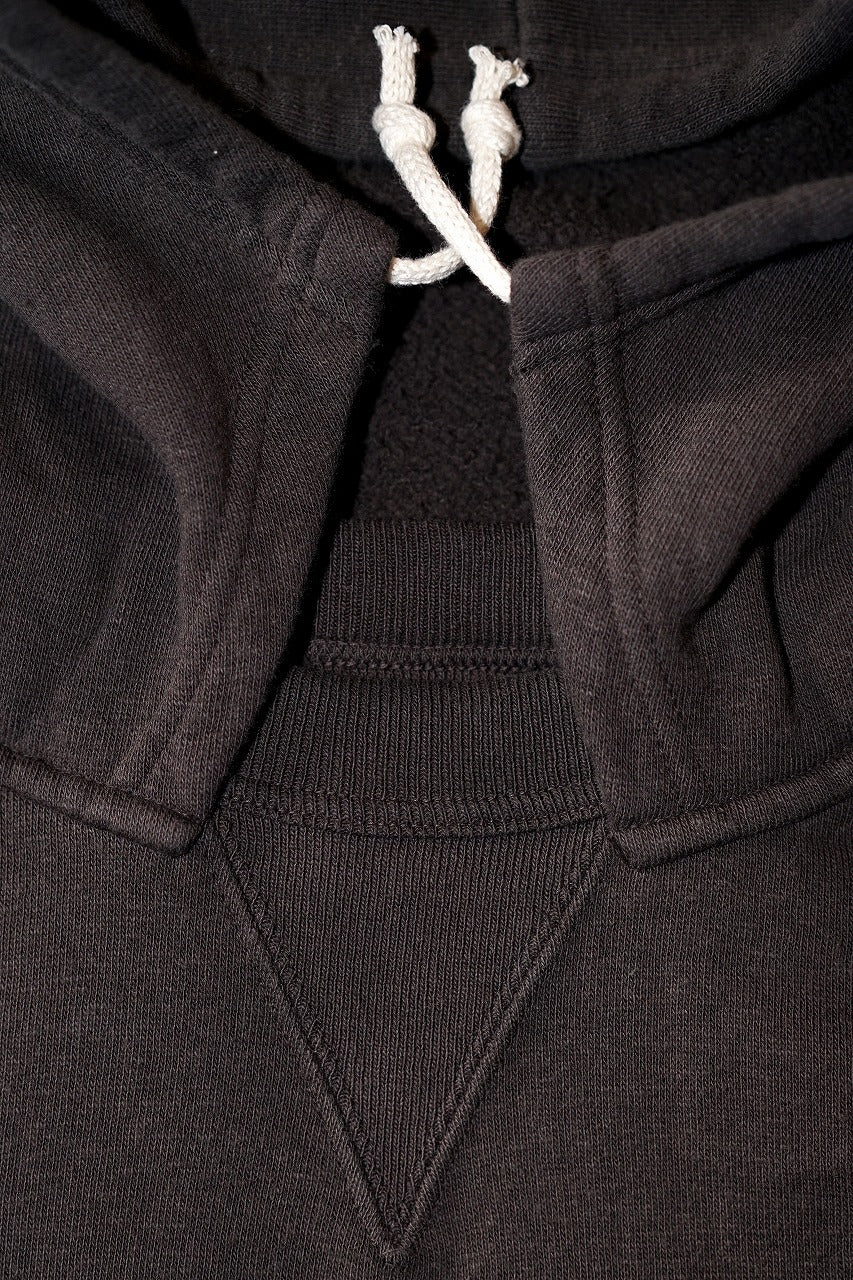DUBBLE WORKS (ダブルワークス)　吊編み後付けパーカー　86018　"LOOP WHEEL AFTER HOOD SWEATSHIRT"　スミクロ