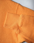 DUBBLE WORKS (ダブルワークス)　吊編み後付けパーカー　86018　"LOOP WHEEL AFTER HOOD SWEATSHIRT"　フェードオレンジ