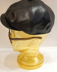 Dapper's (ダッパーズ)　レザーキャスケット　1820　"40’s Style Classic Horsehide Leather Casquette"　R.ブラック (ブラウンベース)