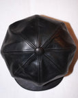 Dapper's (ダッパーズ)　レザーキャスケット　1820　"40’s Style Classic Horsehide Leather Casquette"　R.ブラック (ブラウンベース)
