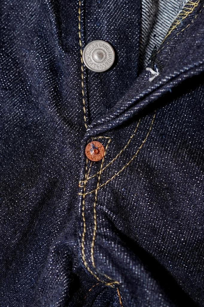 SUGAR CANE (シュガーケーン)　ジーンズ　SC42025　"13oz. DENIM WAIST OVERALLS 2025 MODEL (WIDE LEG)"　インディゴ・ワンウォッシュ