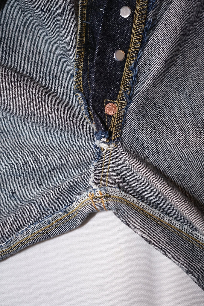SUGAR CANE (シュガーケーン)　ジーンズ　SC42025　"13oz. DENIM WAIST OVERALLS 2025 MODEL (WIDE LEG)"　インディゴ・ワンウォッシュ