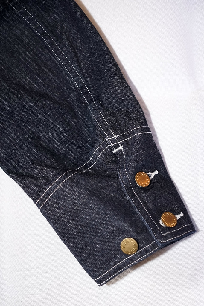 HEAD LIGHT (ヘッドライト)　デニム・ワークコート　HD15844　"9.5oz. SPECIAL WEAVE DENIM DOUBLE BREASTED COAT"　ワンウォッシュ