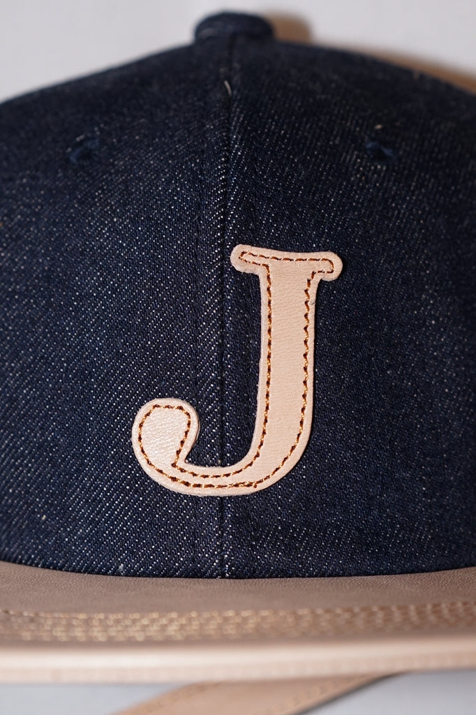 JELADO × BRUNEL＆Co.HATMAKERS　ベースボールキャップ　AB21750　"B.B.CAP"　インディゴ×ナチュラル