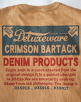 DELUXEWARE (デラックスウエア)　長袖Tシャツ　BRGX-264　"CRIMSON BARTACK"　オールドゴールド