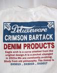 DELUXEWARE (デラックスウエア)　長袖Tシャツ　BRGX-264　"CRIMSON BARTACK"　ホワイト