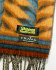 Dapper's (ダッパーズ)　カシミンク・マフラー　1815　"Cashmink Scarf by V.FRAAS"　オレンジ/ブルー (リーフウェーブ)