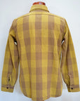WARE HOUSE (ウエアハウス)　ネルシャツ　3104　"FLANNEL SHIRTS"　A柄マスタード・ワンウォッシュ