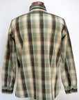 WARE HOUSE (ウエアハウス)　ネルシャツ　3022　"FLANNEL SHIRTS WITH CHINSTRAP"　H柄ベージュ・ワンウォッシュ