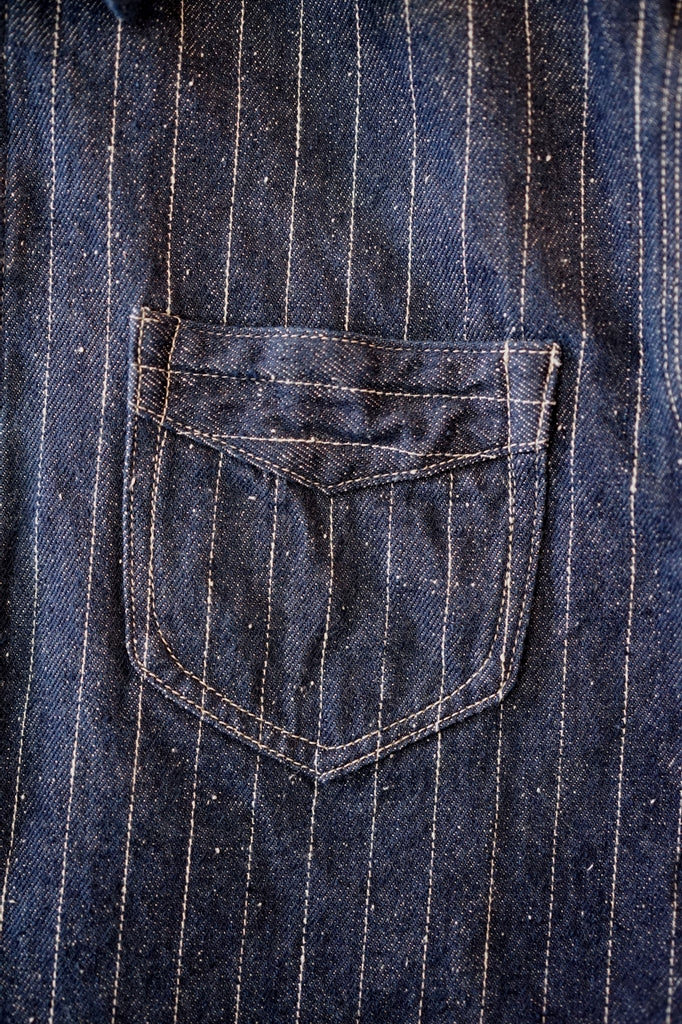 DELUXE WARE (デラックスウエア)　デニムネルシャツ　7630A　"DENIM NEL SHIRT"　インディゴ