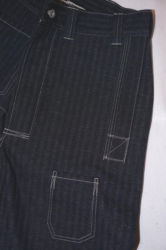 John Gluckow (ジョン・グラッコー)　デニムワークパンツ　JG-01S　“1910s Netmaker's Trousers”　ストライプデニム