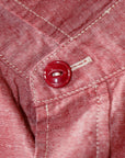 SUGAR CANE (シュガーケーン)　レッドシャンブレー・ワークシャツ　SC29682　"RED CHAMBRAY WORK SHIRT"　レッド・ワンウォッシュ