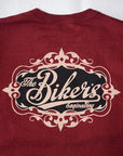 DELUXEWARE (デラックスウエア)　半袖Tシャツ　DXTS-2602　"THE BIKERS"　クリムゾンレッド