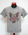 DELUXEWARE (デラックスウエア)　半袖Tシャツ　BRGX-262　"EAGLE BRAND"　杢D.グレー