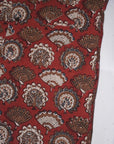 ADJUSTABLE COSTUME (アジャスタブルコスチューム)　長袖オープンカラーシャツ　AS-191　"ORIGINAL BAGRU PRINT OPEN COLLAR SHIRT"　ワイン