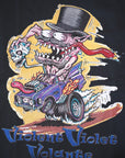 Pherrow's (フェローズ)　半袖Tシャツ　26S-PT8　"Violent Violet Volante"　S.ブラック