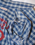 UNION SUPPLY (ユニオンサプライ)　パラカジャケット　US15902　"PALAKACHECK SHIRT BLOUSE"　ネイビー・ワンウォッシュ