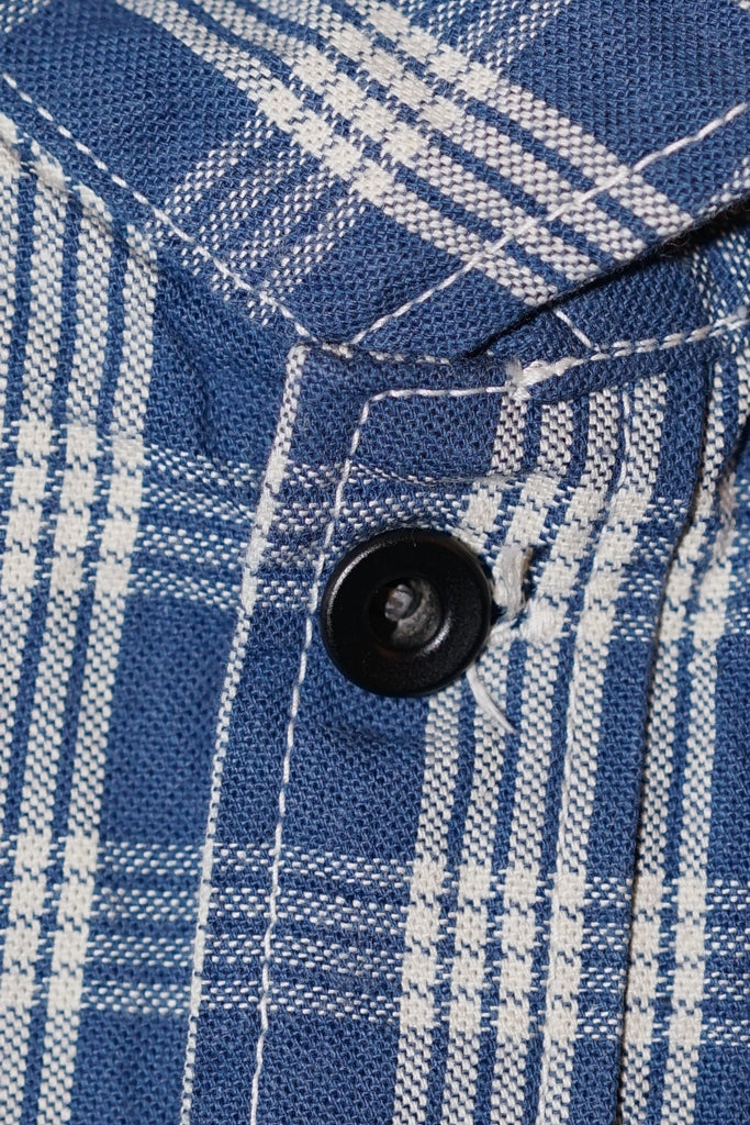 UNION SUPPLY (ユニオンサプライ)　パラカジャケット　US15902　"PALAKACHECK SHIRT BLOUSE"　ネイビー・ワンウォッシュ