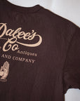 DALEE'S (ダリーズ)　半袖Tシャツ　DLSR-003　"DALEES WORLD"　BRG.レッド