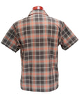 DELUXEWARE (デラックスウエア)　半袖シャツ　LV-35S　"1960s S/S CHECK SHIRT"　ブラック