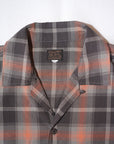 DELUXEWARE (デラックスウエア)　半袖シャツ　LV-35S　"1960s S/S CHECK SHIRT"　ブラック