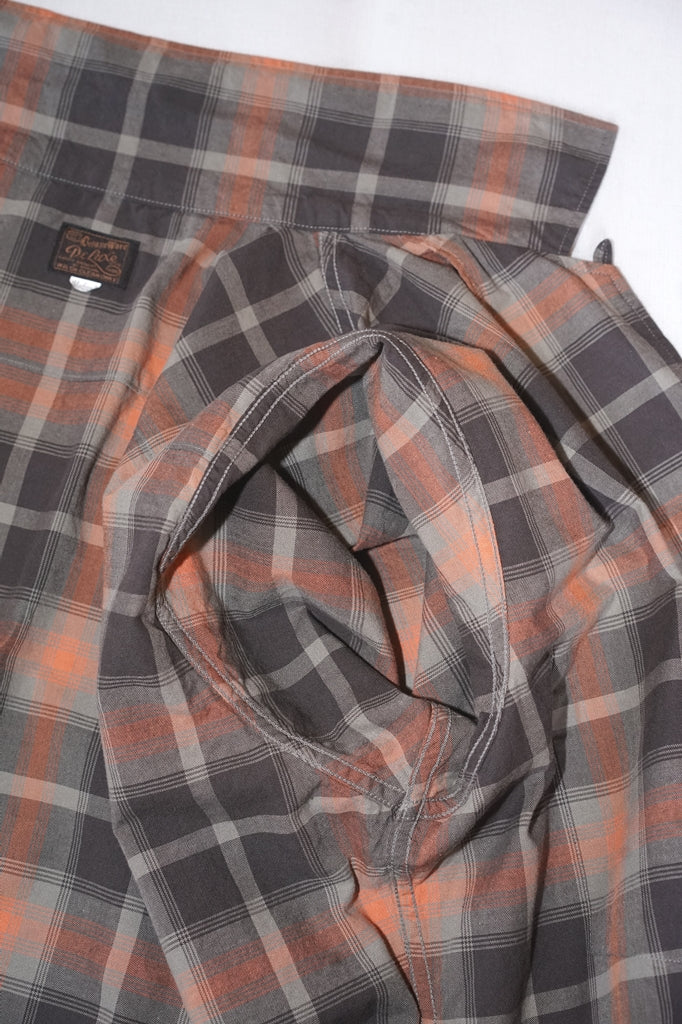 DELUXEWARE (デラックスウエア)　半袖シャツ　LV-35S　"1960s S/S CHECK SHIRT"　ブラック