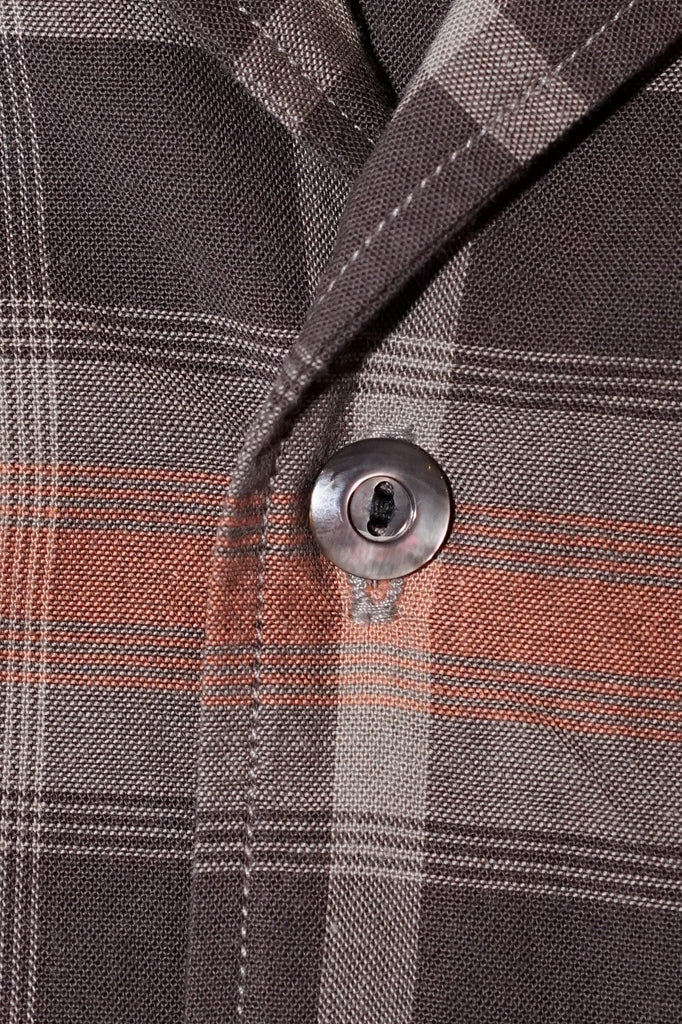 DELUXEWARE (デラックスウエア)　半袖シャツ　LV-35S　"1960s S/S CHECK SHIRT"　ブラック