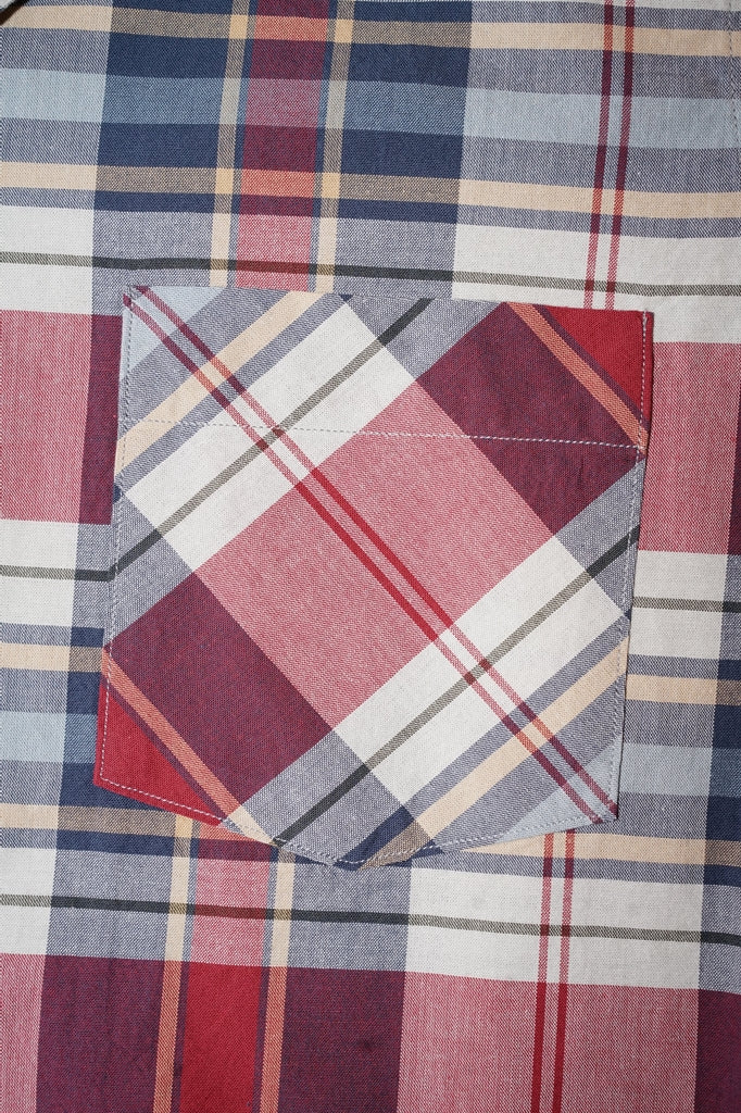 DELUXEWARE (デラックスウエア)　半袖シャツ　LV-35S　"1960s S/S CHECK SHIRT"　マルチチェック