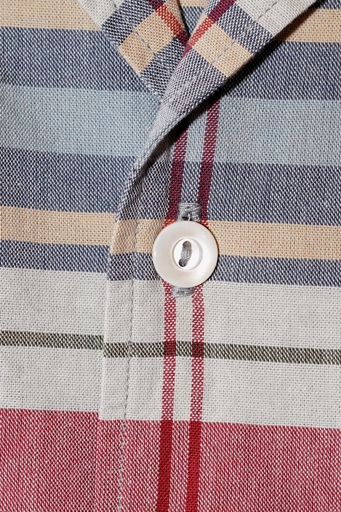 DELUXEWARE (デラックスウエア)　半袖シャツ　LV-35S　"1960s S/S CHECK SHIRT"　マルチチェック