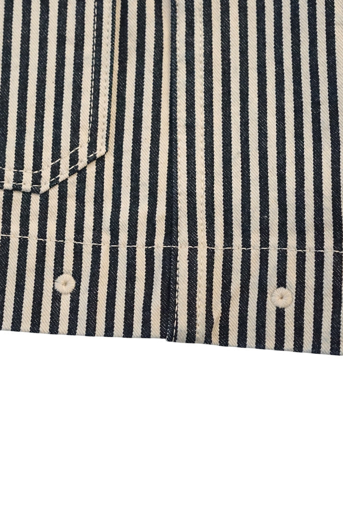 BUZZ RICKSON'S (バズリクソンズ)　ユーティリティージャケット　BR15303　"U.S. NAVY WWⅡ UTILITY HICKORY JACKET"　ヒッコリーストライプ
