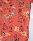 STAR OF HOLLYWOOD (スターオブハリウッド)　半袖オープンシャツ　SH39716　"MAGIC CARPET"　レッド